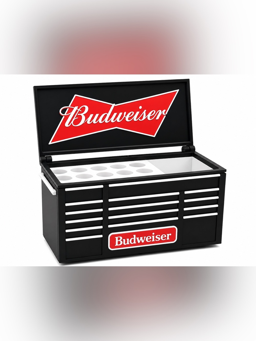 Budweiser Mini Toolbox Pen And Trinket Holder Desk Top Organizer